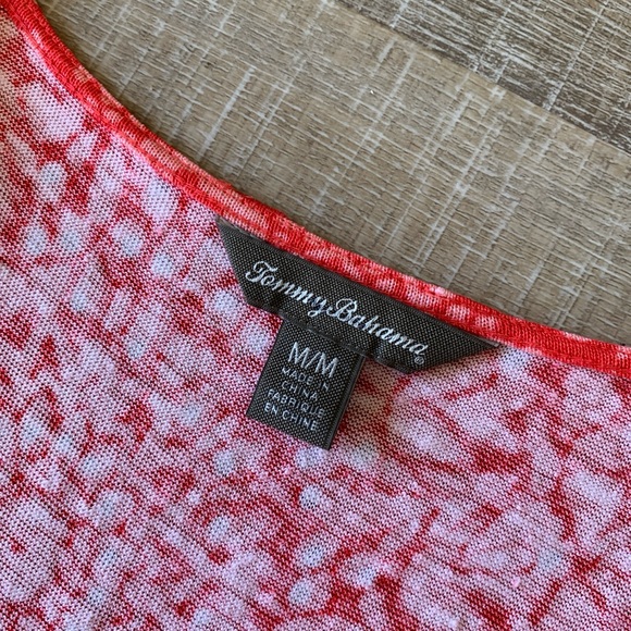 Tommy Bahama Linen Maxi Dress M Long beaded crochet Tropical sleeveless summer - Picture 2 of 10